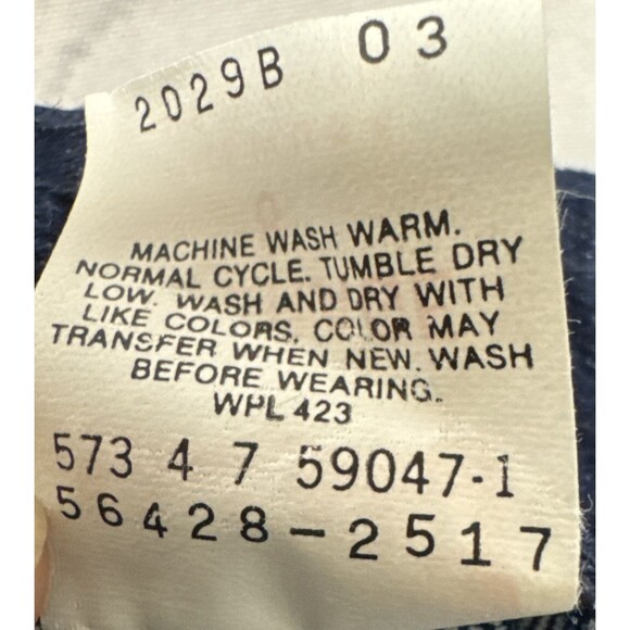 NWT Retro Vintage Levis Women's Jeans Size 8 Denim White Tab Dark Wash USA - Picture 10 of 12